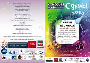 Concours C.Génial JSB