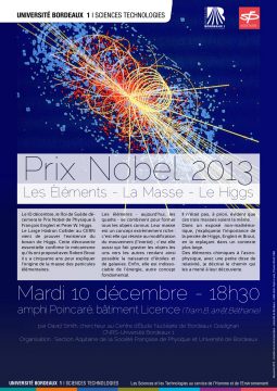 Plaquette de la conférence sur le boson de Higgs