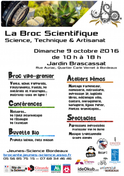 Affiche de la Broc Scientifique de 2016