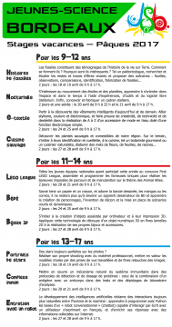 Stages de Pâques 2017 recto