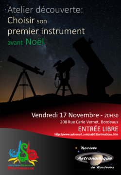 Affiche de l'atelier Choisir son instrument avant Noël