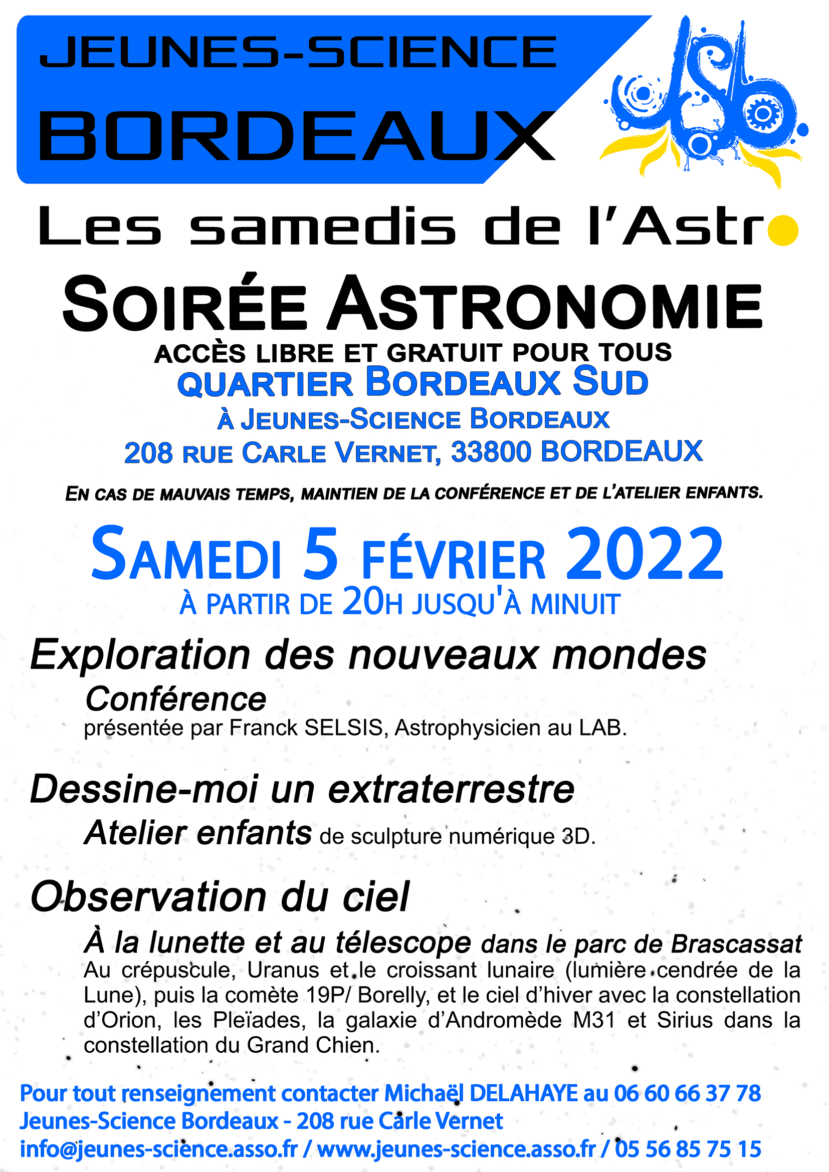 Jeunes Science Bordeaux Club De Loisirs Scientifiques